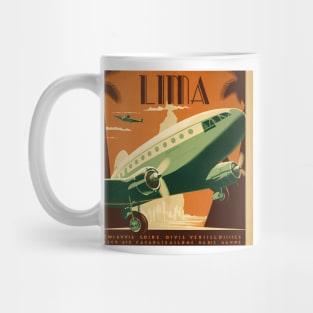 Lima Vintage Travel Art Poster Mug